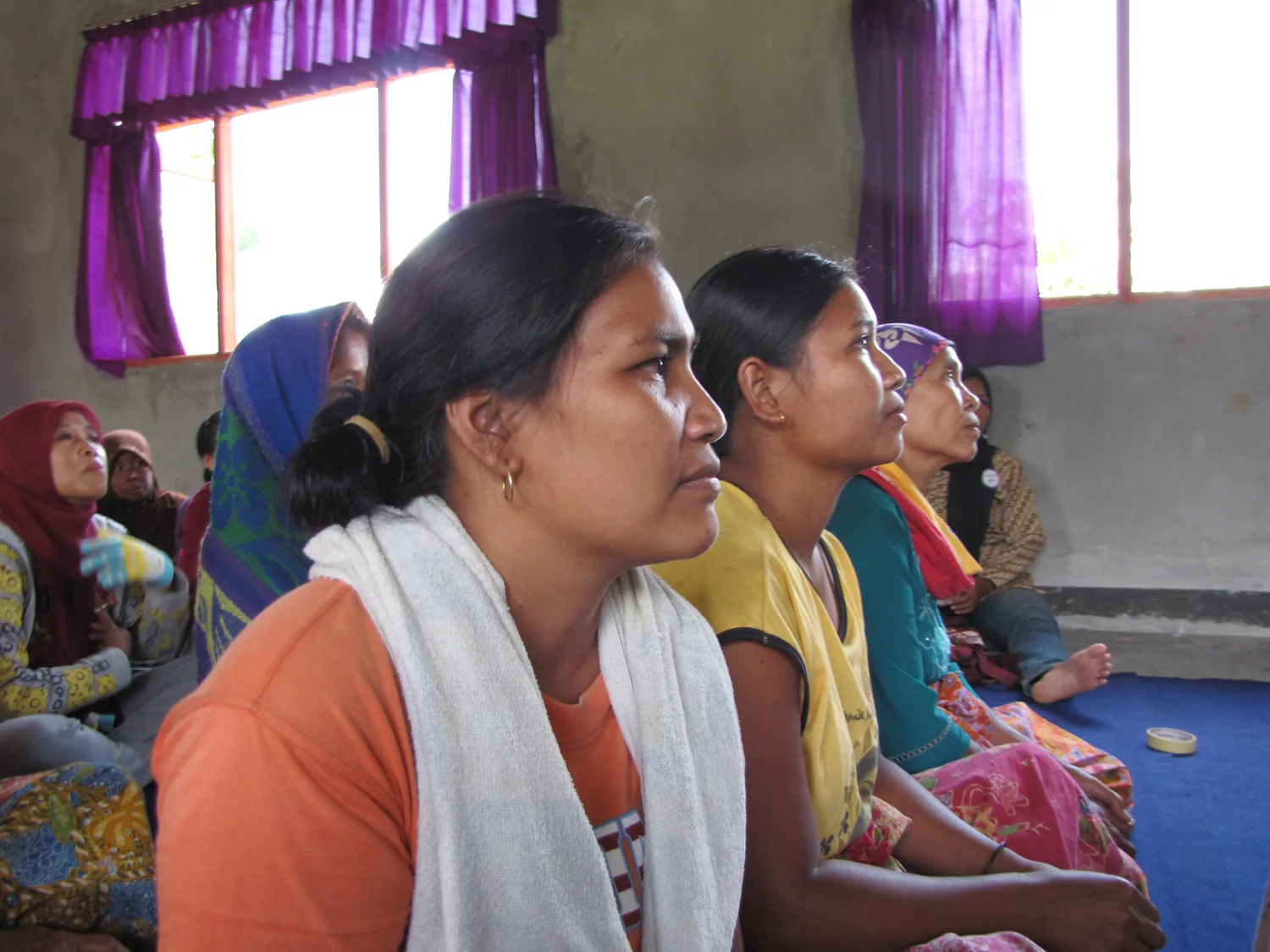 Women listening and learning together at a JASS session
