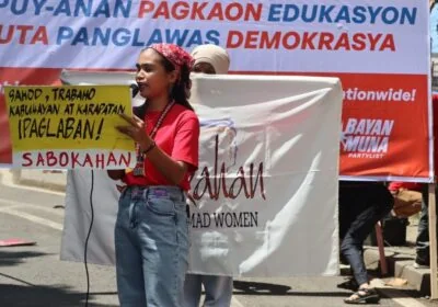 Photograph accompanying JASS’s story on a young Lumad woman’s resistance