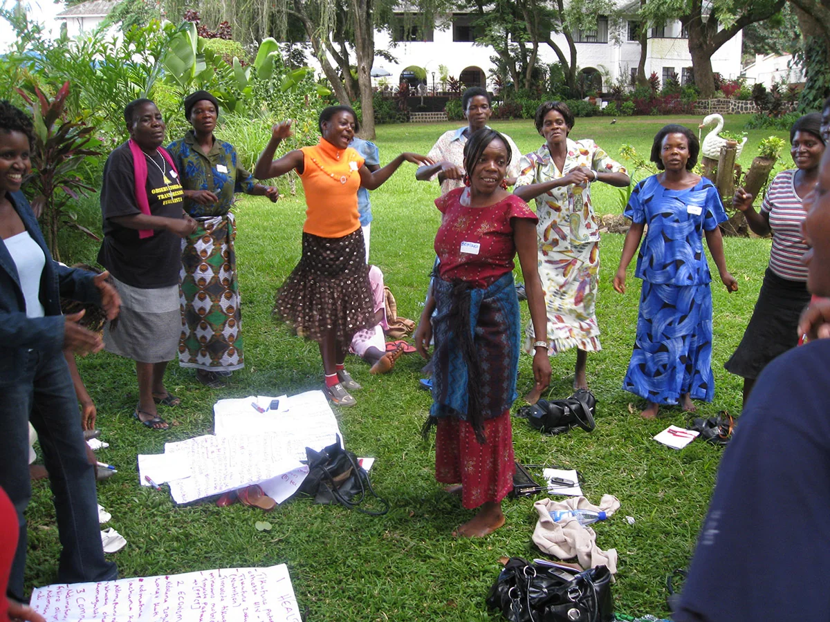 Women gathered together in Malawi